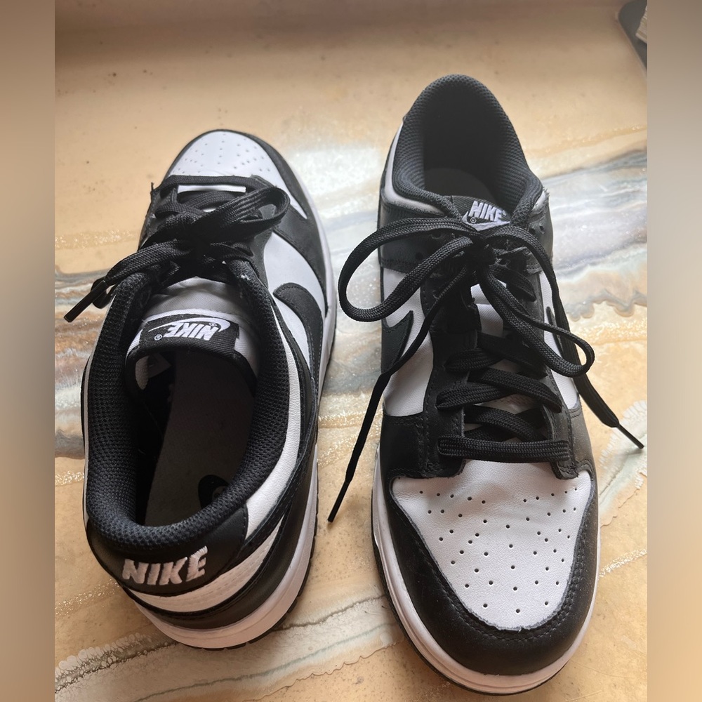 Nike women’s dunk low Black and White Sneakers